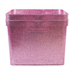 Isaac Jacobs Large Glitter Storage Bin (14” x 11.5” x 8.75”) S