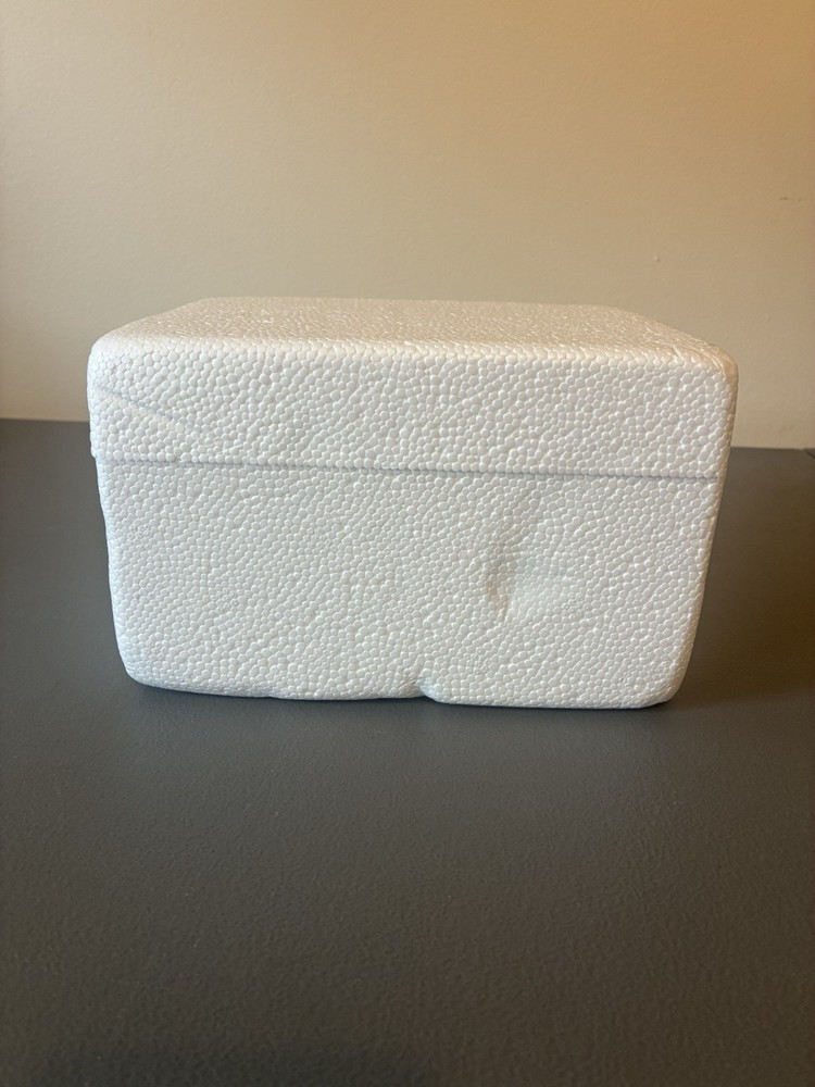 ProPak EMPTY Styrofoam Insulated Cooler with Cover 8 x 6.5 x 5
