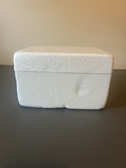 ProPak EMPTY Styrofoam Insulated Cooler with Cover 8 x 6.5 x 5