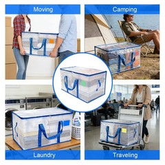 Moving Bags Heavy Duty with Smooth Dual Zippers,Heavy Duty Storage Totes with…