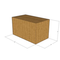 10 14x8x8 Kraft Brown Corrugated Shipping Boxes 32 ECT Single-Wall New