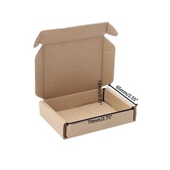50pcs Small Kraft Cardboard Boxes Packing Boxes 1.5mm Thick Cardboard, 3.4 x …