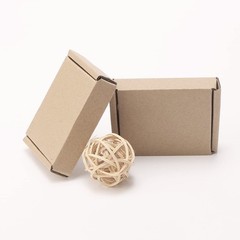 50pcs Small Kraft Cardboard Boxes Packing Boxes 1.5mm Thick Cardboard, 3.4 x …