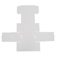 50Pcs Corrugated Paper Boxes 6x4x4″ White Yellow Cardboard Corrugated Carton