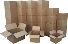 30 Brown cartoon Cardboard Moving Boxes in Small, Medium and Large Sizes