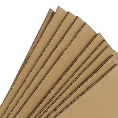 50 Pack 11×17 In Corrugated Cardboard Sheets 1/8″ Thick Chipboard Brown Box