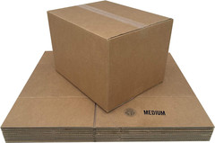 Cardboard Moving Boxes for Packing and Shipping, Medium Size, 18″ X 14″ X 12″, B