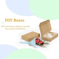 40-Pack 9x6x2in Brown Small Corrugated Cardboard Box for Mailing Packing