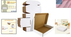 Recyclable Corrugated Cardboard Boxes – 25 Pack of 11x8x2 Shipping Mailers