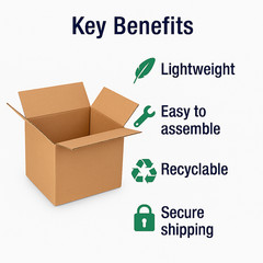 100 7x7x7 Shipping Boxes Corrugated Cardboard Cartons Packing Mailing