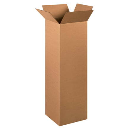 15 Tall Corrugated Shipping Boxes 12x12x40, ECT-32 Kraft