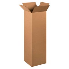 15 Tall Corrugated Shipping Boxes 12x12x40, ECT-32 Kraft