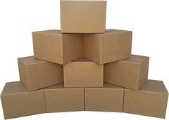 Professional-Grade Cardboard Moving Boxes – Medium Size, 10-Pack – Made in USA