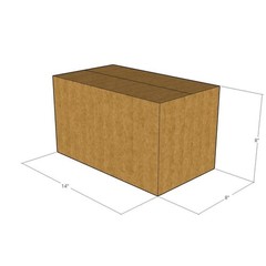 10 14x8x8 Kraft Brown Corrugated Shipping Boxes 32 ECT Single-Wall New