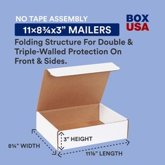 Moving Boxes Medium 11.125″L x 8.75″W x 3″H, 50-Pack | Corrugated Cardboard B…