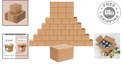 40-Pack Eco-Friendly Shipping Boxes 8x6x6 Inches – Perfect for Packing & Moving