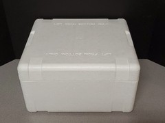 Thermosafe Insulated Styrofoam Shipper Container Cooler OD=15″W X 13″L x 8.5″ H