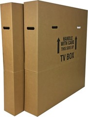 UBOXES Dual TV Moving Boxes – Heavy Duty Corrugated Packaging for Up to 70-Inch