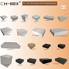 50 Pack 4X4X2” Small Shipping Boxes, Corrugated Cardboard Mailers for Business,