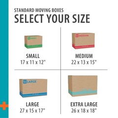 (10 pack) Pen+Gear Large Moving Boxes, 27L x 15W x 17H, Kraft