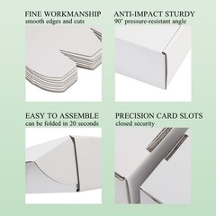 White Corrugated Cardboard Shipping Boxes 6x4x3 Inches, 25 Pack