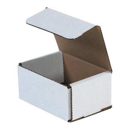 Zoro Select M432 Corrugated Mailers, 4″ X 3″ X 2″, White, 50/Bundle
