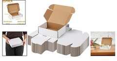 Versatile 8x6x2 Shipping Boxes – White Cardboard Gift & Mailer Packaging