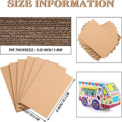Durable 50 Count Flat Cardboard Inserts: Perfect for Art Projects & Shipping