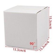 White Shipping Boxes 6x6x6 Inches Corrugated Cardboard 25 Pack