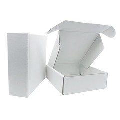 6x6x2 inch Small White Mailers Boxes Recyclable Corrugated Gift Box for Packa…