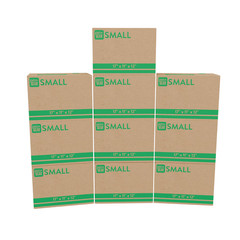 (10 Pack) Small Moving Boxes, 17 In. L X 11 In. W X 12 In. H, Kraft