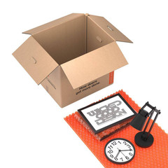 Medium Heavy Duty Moving, Shipping, Packing Box with Handles (40 Pack)