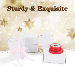 7X5X3 Inches White Shipping Boxes Set of 25, Corrugated Cardboard Boxes 7 X 5 X