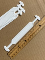 5 Heavy Duty 6.75″ Cardboard Box Handles Plastic Carrying Shipping 45 lbs White