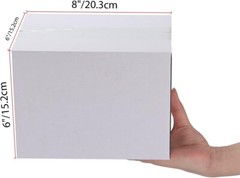 Cardboard Boxes – 40 White Corrugated – 8x6x6 Size – Mailing, Packing, Gifts