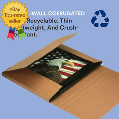 Flat Mailer Shipping Boxes 18″L X 12″W X 2″H Large 50-Pac Corrugated Cardboard