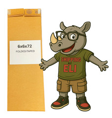 6″ x 6″ x 72″ CARDBOARD BOX – 200 lb – SINGLE BOX – TALL