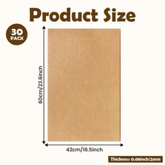 Haploon 30 Pack Corrugated Cardboard Sheets 23.6 x 16.5 Inch Large Flat Cardb…