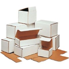 50 -27 1/2 x 3 1/2 x 3 1/2 White Corrugated Shipping Mailer Packing Box Boxes