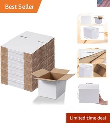 Versatile 8x6x6 Cardboard Shipping Boxes – 40 Pack for Easy Packing & Labeling