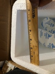 Styrofoam Insulated Medical Cooler 12″Hx12″Lx10″WwShipping Box 2 Gel Ice PacksDR