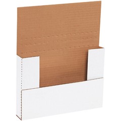 White Easy-Fold Mailers 9 5/8 x 6 5/8 x 1 1/4″ ECT-32B 50/Case