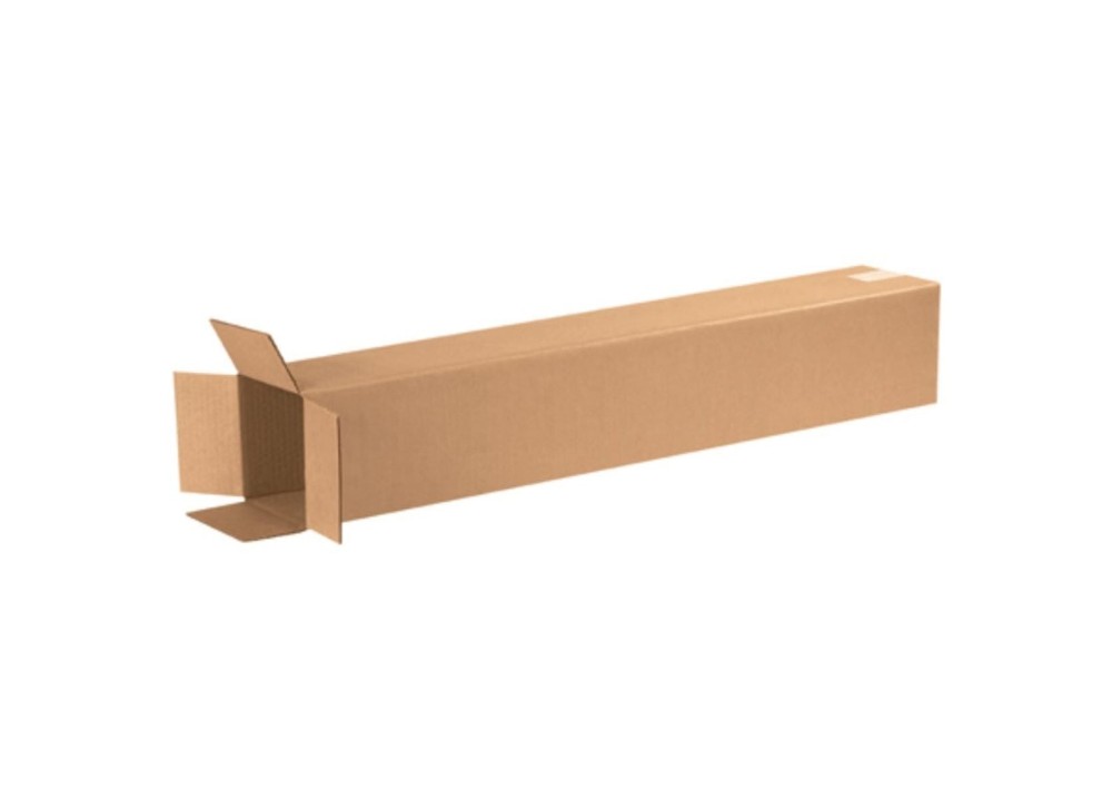 25 Pack Corrugated Kraft Shipping Boxes 6x6x36 Cardboard Mailer Packing Boxes