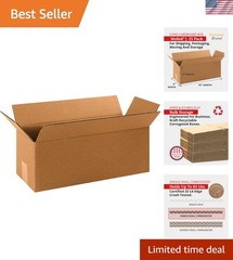 Wide Opening Kraft Corrugated Boxes 16″L x 6″W x 6″H, Eco-Friendly Pack of 25