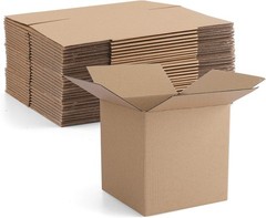 4x4x4″ Cardboard Box Mailers 25 Pack Brown Cube Corrugated Small Shipping Box…