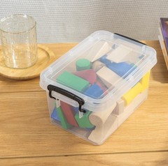 Cetomo Plastic Storage Boxes, Small Storage Box with Lids, No-Frills, Stackab…