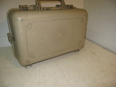 Tan FDE Hand Carry Hard Lockable Case 23x16x8 Tools Equipment Molded Plastic