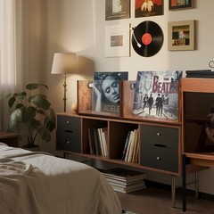 Vinyl Record Storage Crate 2 Pack, Holds up To 60 LPs, Album Visible Storage …