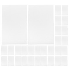 200Pcs Reusable Foam Packing Pouches for Glasses Cushion Wrap White