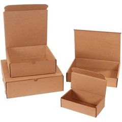 Kraft Literature Mailers 11.13×8.75×4″ 50pc Strong Corrugated USA Made